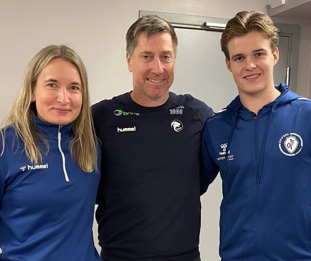Landslagssjef Jonas Wille sammen med breddetrtnerne, Katinka Sunde Lyche (J2013) og Kasper Sandvik-Moe (G2011)